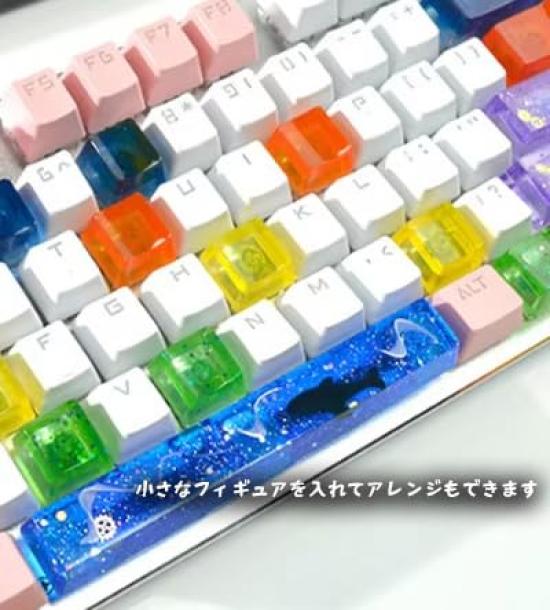 XYZA TinyKeycap Custom Keycap Silikonform Set (10 Stück) für mechanische Cherry MX Tastaturen, Kompatibel mit mechanischen Cherry MX Tastaturen,