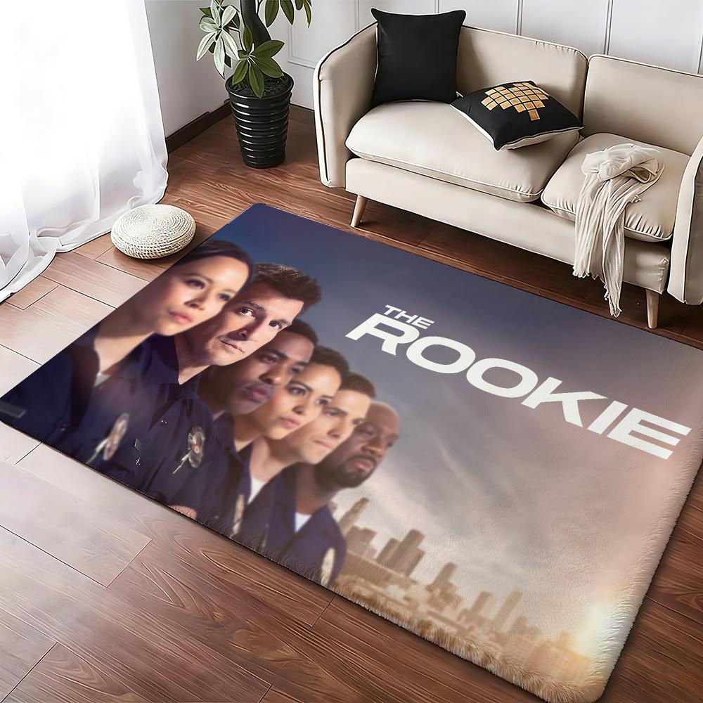 The Rookie Pink American Floor Mat Soft Thickened Absorbent Non-Slip Bedroom Living Room Door Mat Home Decor Flannel Rugs