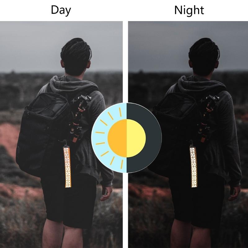 Safety Reflector Cycling Keychain Reflective Pendants Bag Safety Marker