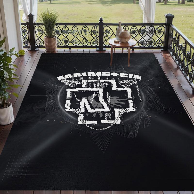Soft Floor Carpet Rammstein Pattern Area Rug Decorative Mat For Home Room Decoration