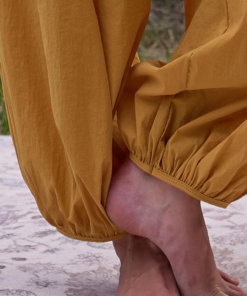 DEVIWEAR El Wide Jogger Pants Devi-B0109-Mustard