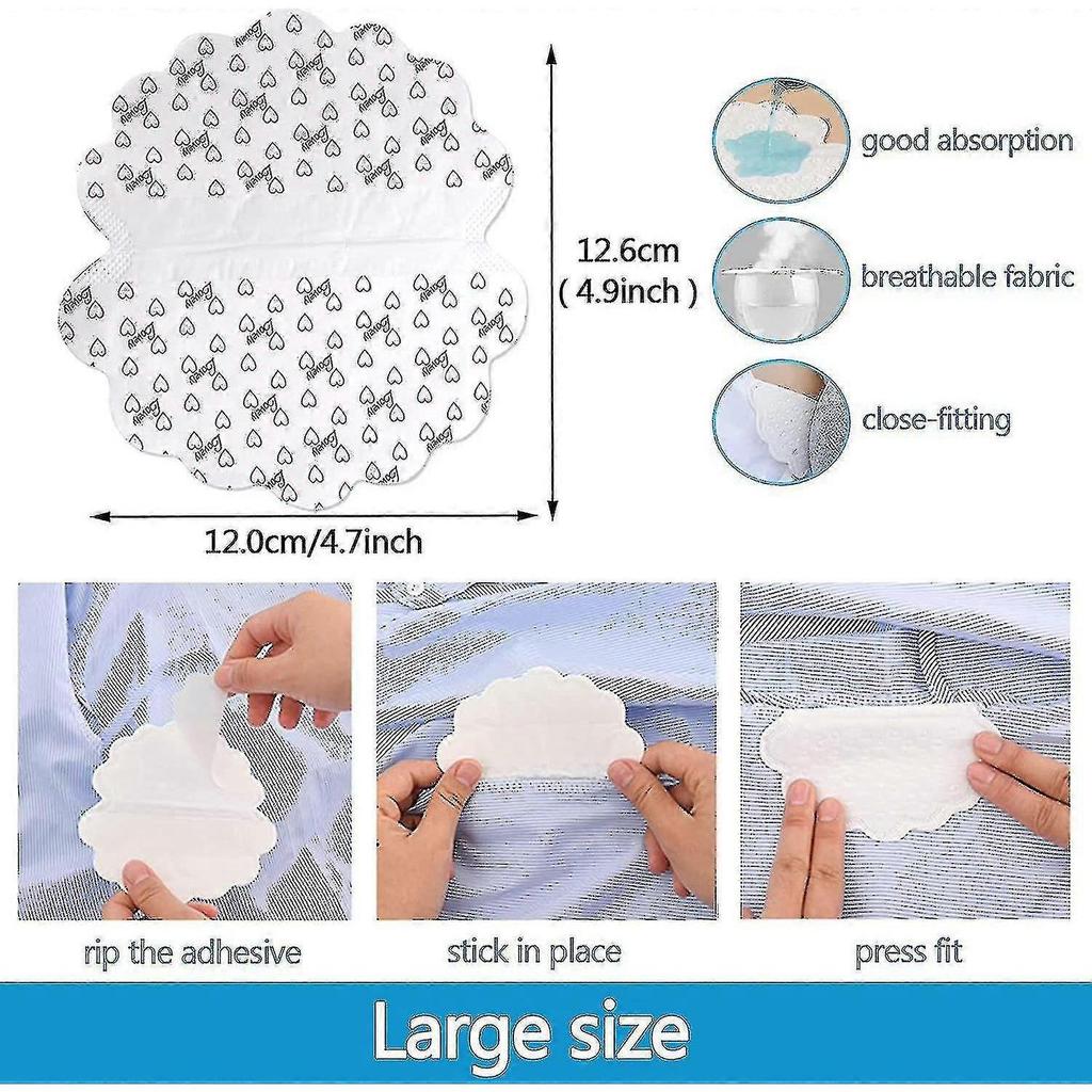 80 Stück Einweg-Achsel-Schweißpads Antiperspirant-Saugpads Für Saubere Achseln Und Kleidung []