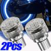 LED Bicycle Wheel Fluorescent Light Motorcycle Tire Valve Light Cover Decoration Neon Electric Car Modification Accessories