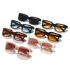 Square Small Frame Sunglasses  New Comfortable Gummy Glass Frame Sun Protection Glasses Sun Protection for Travel