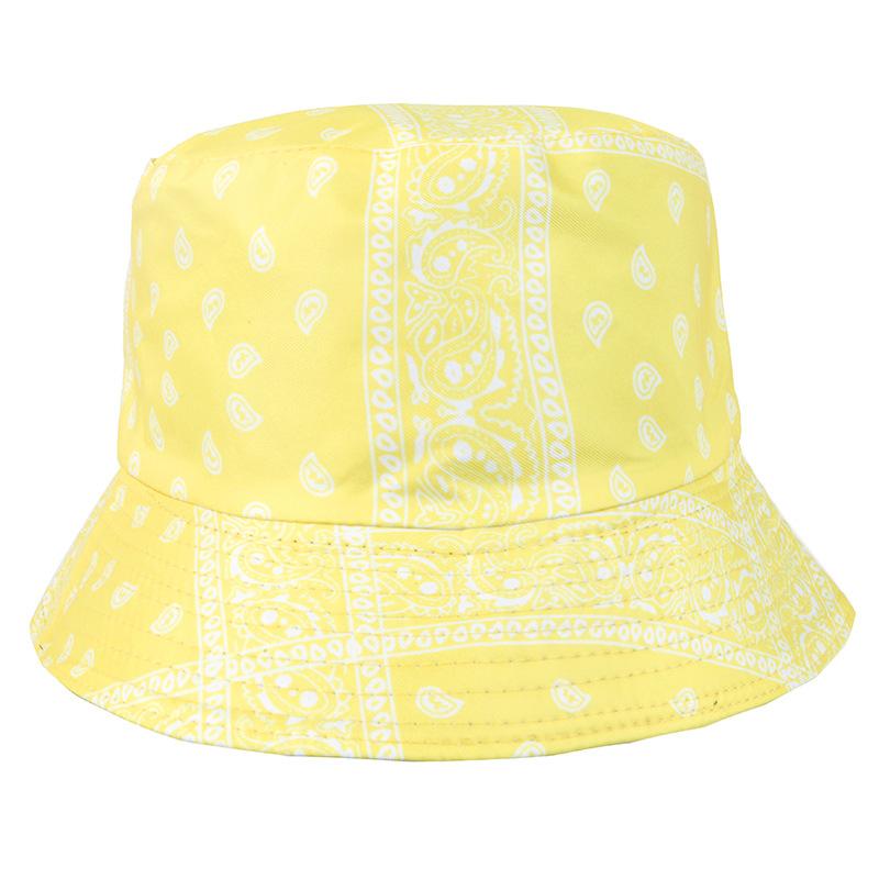 Summer Women's Shade Breathable Two-sided Bucket Hat Foldable Sunscreen Sun Hat Outdoor Sports Casual Fashion Floral Print Beach Cap