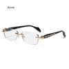 Smart Photochromic Sunglasses for Women Men New Trendy Ladies Rimless Far Sight Glasses Blue Light Blocking Reading Eyeglasses