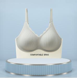 

Soft lifting fixed cup, seamless back, no steel ring support, bra thin summer 3xl size fits 40abc weight 75-82.5kg зелений