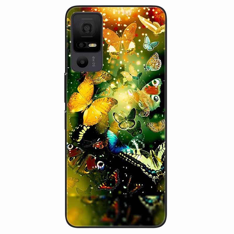 Phone Case for TCL 40 NXTpaper 5G Covers Black Bumper Silicone Soft Shell for TCL 40 NxtPaper 5G TPU Coques Lovely Marble Fundas