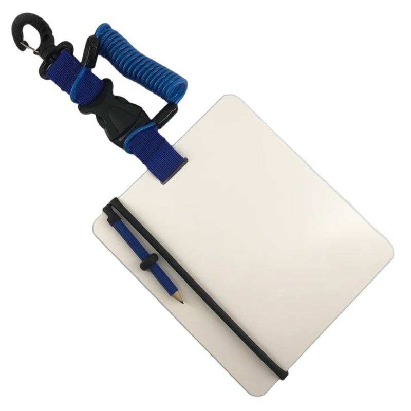 Scubas Diving Writing Slates Underwater Wordpad Writing Board with Pencil and Clip Snorkeling Record Board Easy to Use