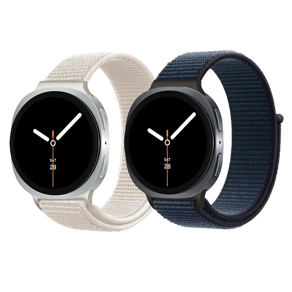 2 Pack Straps For Samsung Galaxy Watch 8 40mm 44mm Nylon Sport Wrist Bracelet Correa Pulseira Galaxy Watch 8 Classic 46mm Band