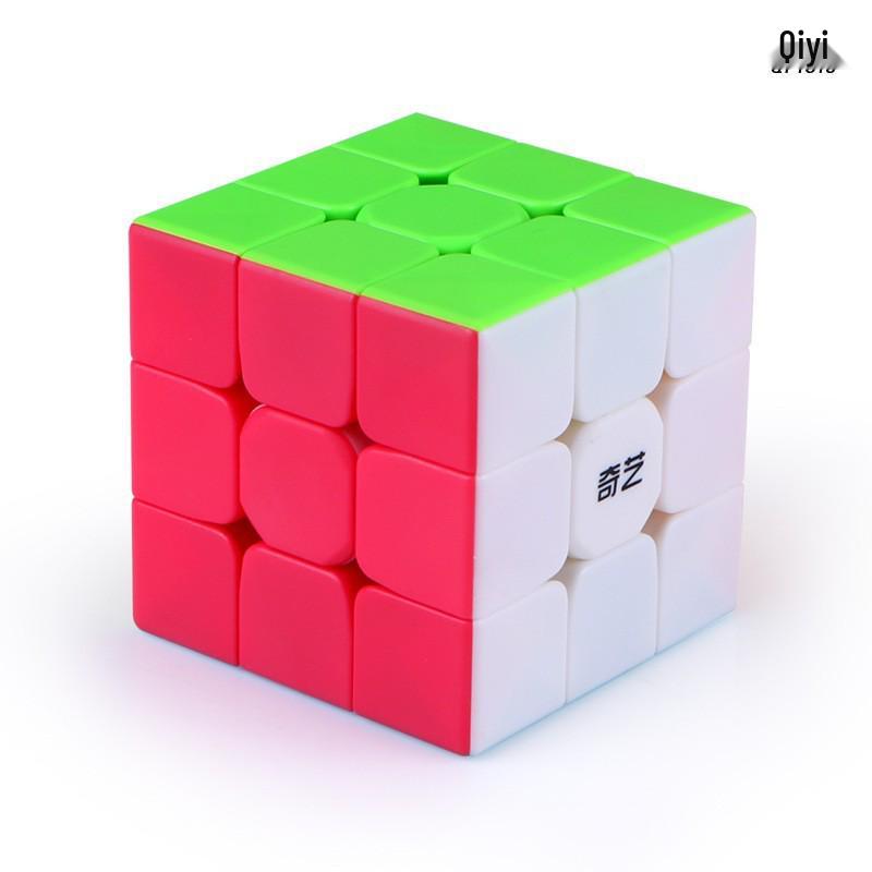 QiYi Warrior S 3x3x3 Colored Cube & QiYi Voyage W 3x3x3 Black Cube - Educational Rubik's Toy for Kids