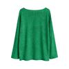 Women's Round Neck Lightweight Sweater Casual Long Sleeve Christmas Print Knit Pullover.