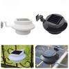 Solar Fence Lights Outdoor Solar Powered Lamps Waterproof LED Gutter Lights for Yard Garden Pathway Lighting Scene Night View