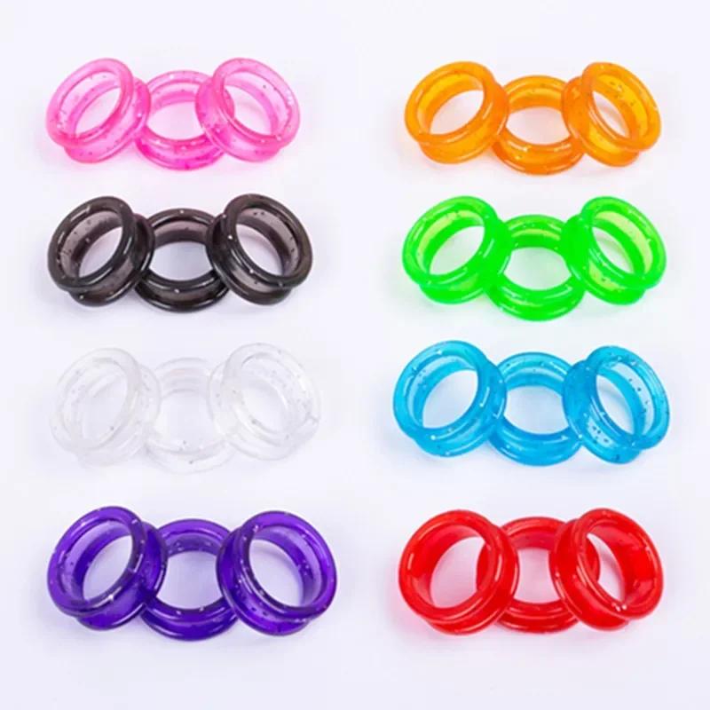 4Pcs Silicone Grooming Scissors Ring Pet Shears Ring Fit Professional for Shears Dog Cat Comfortable Cutting Hair Tools