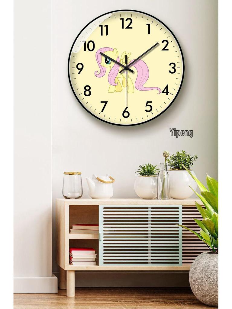 My Little Pony Cartoon Wall Clock - Silent Quartz for Kids' Room