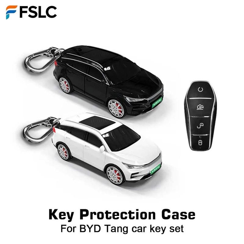 Styling For BYD Tang Car Key Set Car Model Key Protection Shell With Light Decoration Accessories Car Key Case