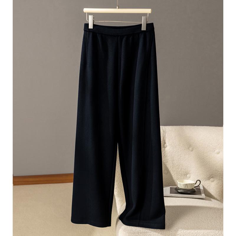 

2025 Puyuan Women’s Autumn/Winter Wide-Leg Merino Wool Pants Large
