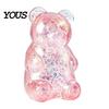 Kids Stress Relief Toy Mini Clear Bear Squeeze Toy, Sitting Sensory Pocket Reliever Soft Stretchy Sugar Ball Fidget Party Favors