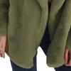 Women's Fashionable Solid-color Lapel Mid-length Plush Coat