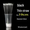 ZISIZ Food-Grade Thick Disposable Straws