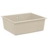 Beige Kitchen Sink 530 X 460 Mm Made of 80percent  Quartz and 20percent  Resin