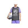 Li-Ning Sports Basketball Series Letter Pattern Print Basketball Vest Men Tops Black White AAYR371-6