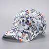 Spring and Summer Polyester Print Casquette Baseball Cap Adjustable Outdoor Snapback Hats for Men and Women 16