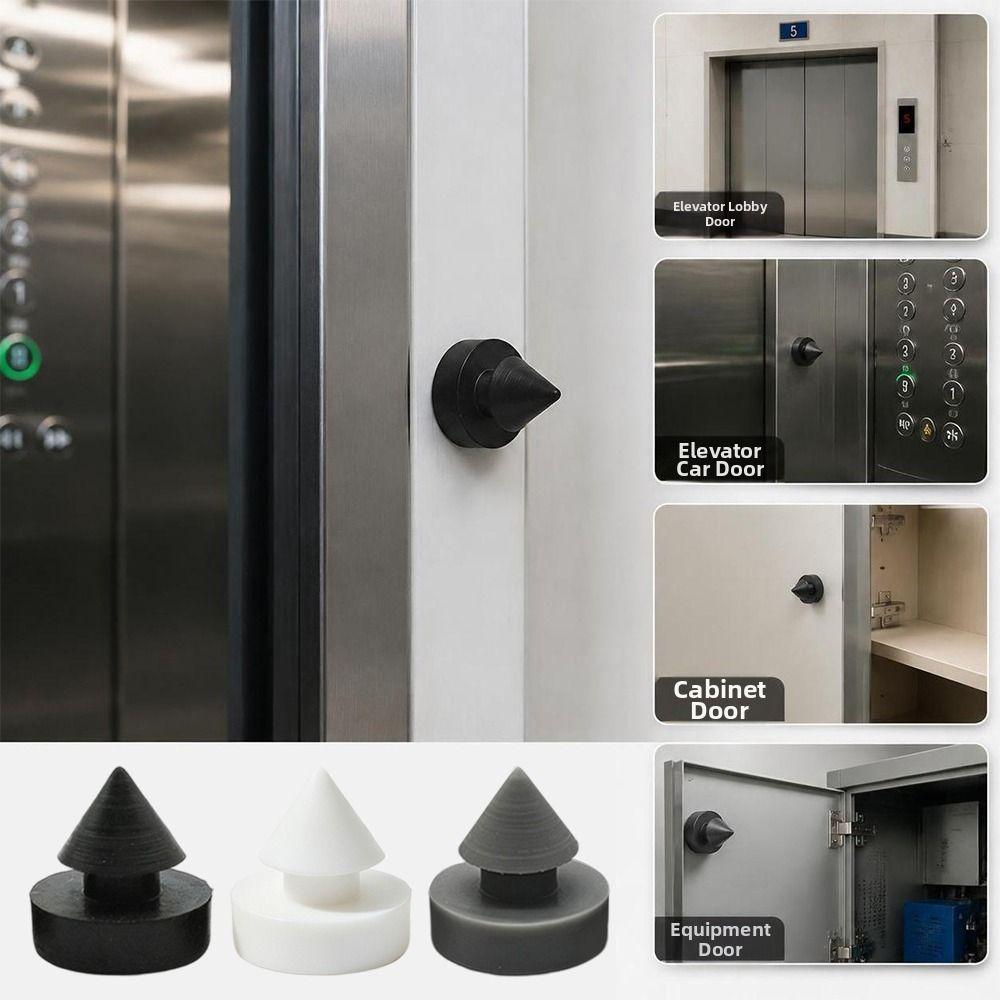 10Pcs 12*12mm Rubber Nail Plug Anti Collision Elevator Door Stopper Security Shock Absorption
