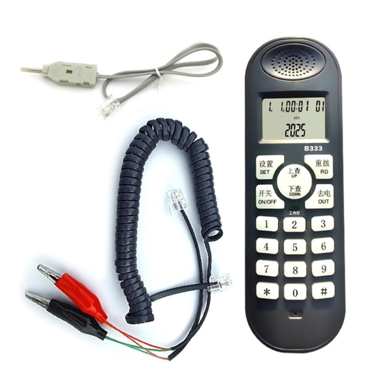 Test B333 Telephone Line Tester Efficient Line Detection Multiple Function For Networking Maintenance And Office