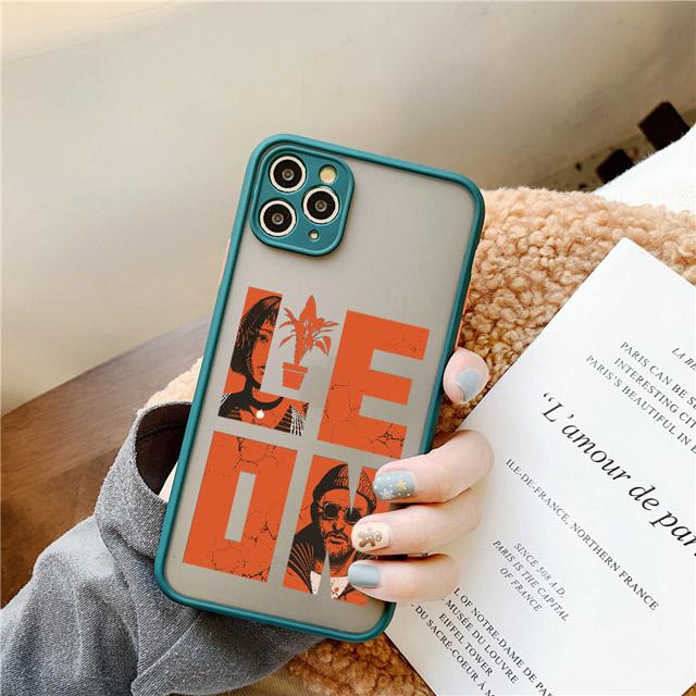 

Killer Leon Professional Uncle Girl Couple Phone Case For iPhone 16 15 11 12 13 14 Pro MAX XS X XR SE 8 7 Plus Transparent Cover iphone 13mini