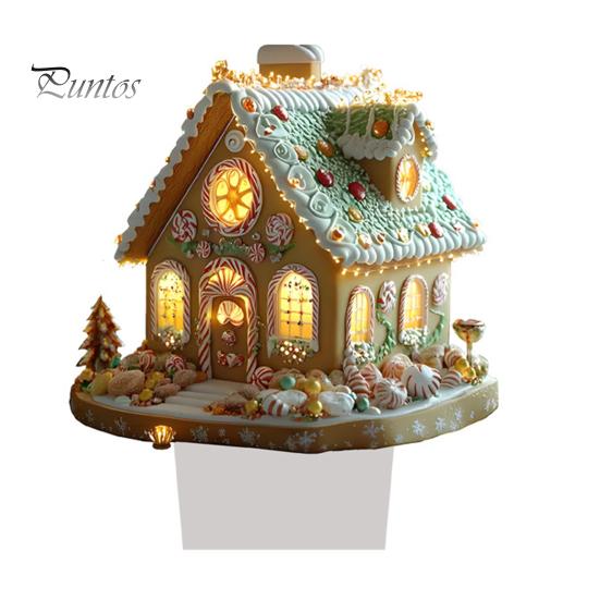 Winter Snow House Acrylic Decoration 2D Flat Nativity Scene Table Sign Christmas Home Office Living Room Bedroom Bookshelf Desktop Ornament