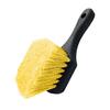 Car Wheel Cleaning Brush Short Handle Tire Rim Detail Brush for Vehicles Soft Triple Bristles Auto Cleaning Tools