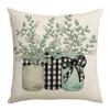 New Spring Pillow Series, Plant-based Letter Digital Printing Pillow Cover, Home Atmosphere, Ins Style