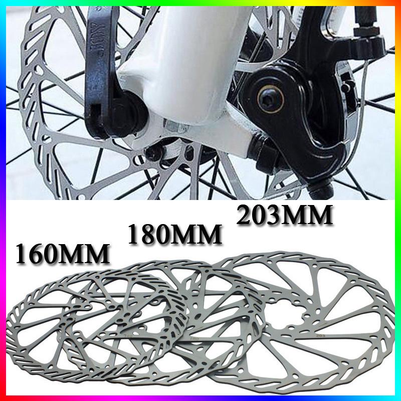 160/180/203mm Stainless Steel Bicycle Mountain Bike Brake Disc Rotor 6 ...