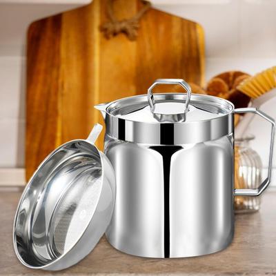 Can, Stainless Steel Oil Storage Pot for Storing Oil, Restaurant Home