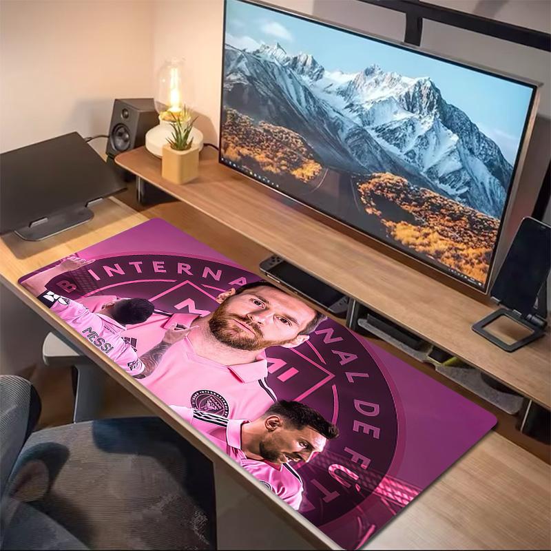 Lionel Messi Print Cushion Non-slip Laptop Tablet Big Mousepad XXL Mat Mini PC Playmat With Lock edge