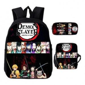 New Cartoon Super Moon Blade Three Piece Backpack Set for Primary and Secondary School Students