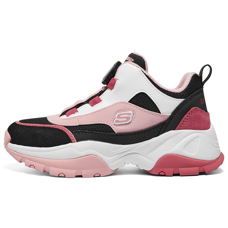 (GS) Skechers Kozmiks 1.0 Black White Pink Kids 302528L-BKWP EU 32