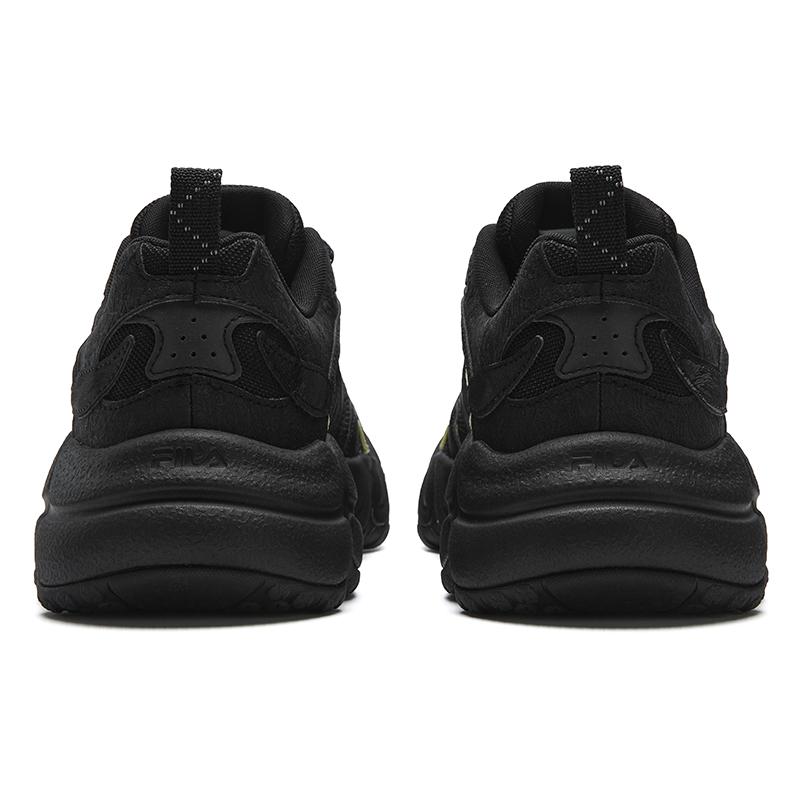 FILA ORIGINALE Cushioning Abrasion Resistant Breathable Lightweight Low top Chunky Sneakers Men's Black F12M612109FBK