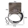 Hair Dryer Holder Blower Organizer Adhesive Wall Mounted Nail Free No Drilling Stainless Steel Spiral Stand Storage For Bathroom