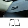 For BMW 3-Series 05-2012 Cover Trim Dashboard Side Outlet Vent Real Carbon Fiber
