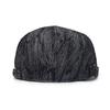 Fashion Cotton Jacquard Denim Beret British Vintage Versatile Forward-Facing Cap Striped Duckbill Cap Men's Trendy