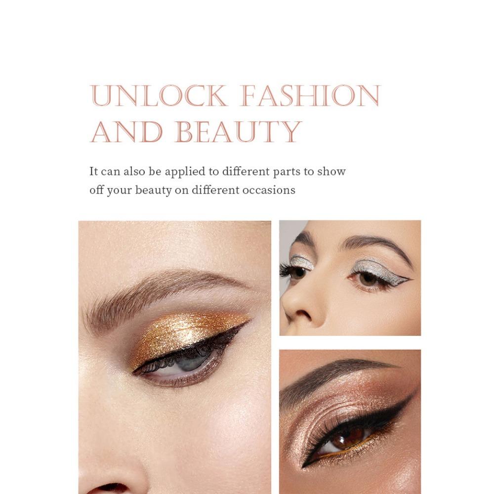 Fit Colors Liquid Pearl Light - Kovová textura očních stínů se snadno barví Pearl Light, Thin Eye Shadow Lip Lip Fluid