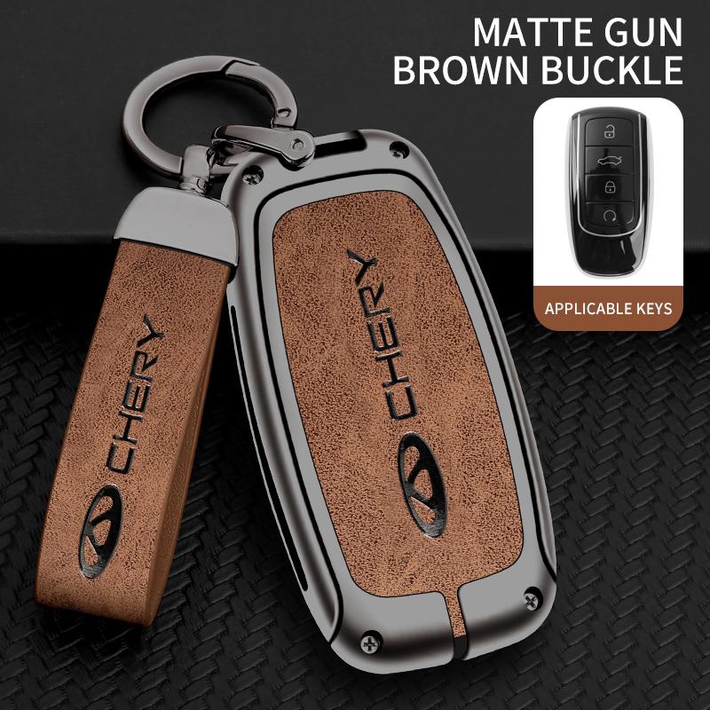 Zinc Alloy Car Key Case Cover for Chery Tiggo 8Pro 7Plus Arrizo8 Omenda Remote Control Keychain Keyless Interior Accessories