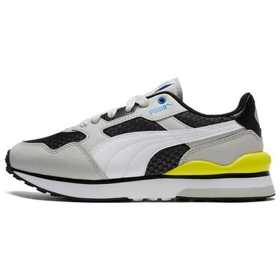 R78 Futr Stoff Synthetikleder Retro Sport Atmungsaktiv Low-Top Lifestyle Freizeitschuhe Unisex Freizeitschuhe Grau 381067-02