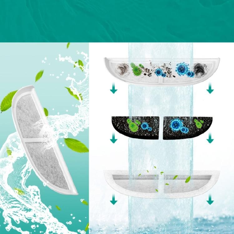 Pack of 8 Replacement Filters Optimize Pet Drinking Routine Cats Fountains