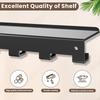 Wall Shelf Weight Storage Metal Rack Floating Shelf Organizer For Workout Fitness Home Gym Bathroom Bedroom Toilet