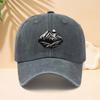 Unisex  Women Vintage Washed Mountain Print Trucker Cap  Adjustable Soft Top Hat with Alpine Outdoor Breathable Suitable for C
