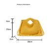 Yogodlns Knitted Tassel Bag New Summer Vacation Style Single Shoulder Diagonal Cross Woven Bag Fashionable Simple Women's Handbag