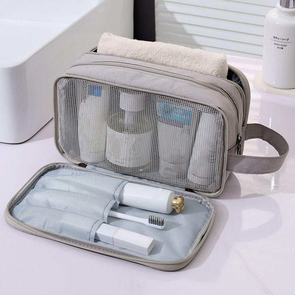 Dry Wet Separation Travel Cosmetic Bag Large Capacity Wash Toiletry Bag  Bathroom Organizer